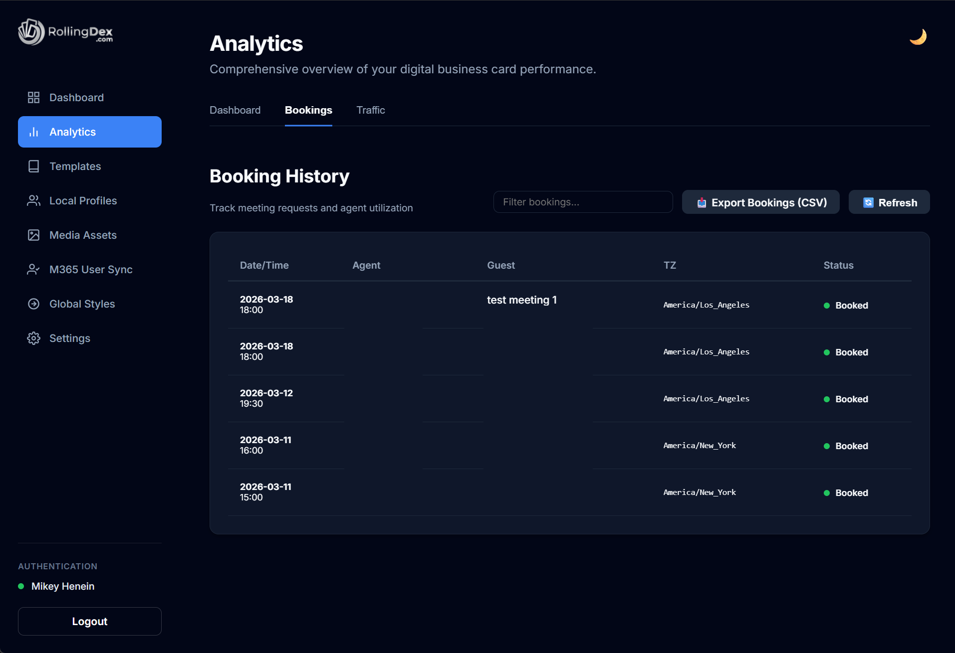 Analytics Dashboard